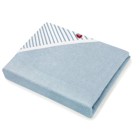 Serviette tablier de bain papillon marinière Bleu marine, blanc 1 - vertbaudet enfant 