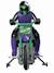 Moto crosslander cascade extrême avec effets lumineux Vert 5 - vertbaudet enfant 