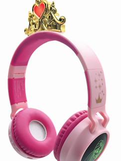-Casque lumineux pliable bluetooth et filaire princesses disney avec limitation du volume