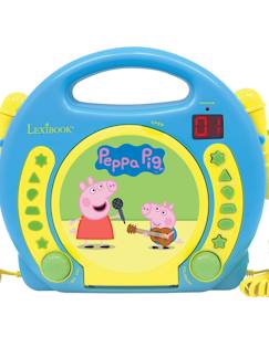 -Lecteur cd portable avec 2 microphones peppa pig