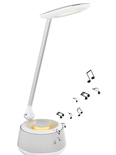 Lampe de bureau avec lumières led et enceinte bluetooth Blanc 1 - vertbaudet enfant 