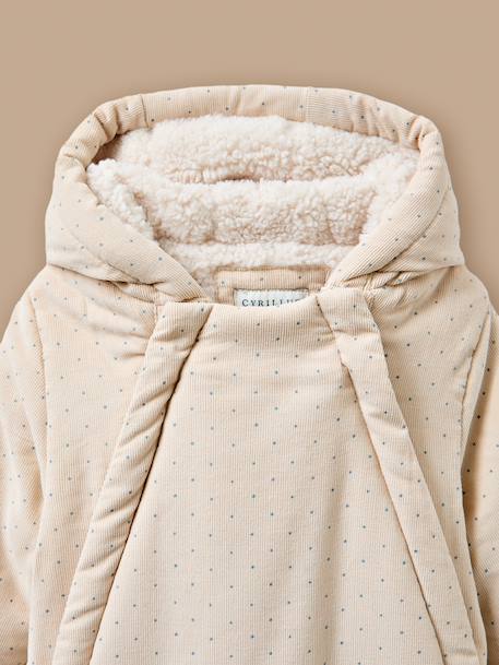 Combi-pilote en velours bébé Pois  bleu 2 - vertbaudet enfant 