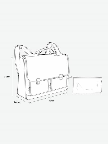 Cartable fille personnalisable bleu foncé 6 - vertbaudet enfant 