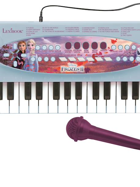 Clavier électronique musical avec micro reine des neiges Bleu 1 - vertbaudet enfant 