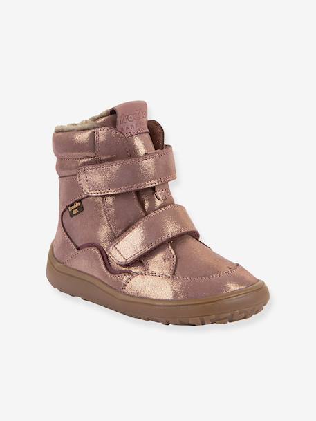 Chaussures d'hiver barefoot enfants BAREFOOT TEX WINTER Froddo bleu nuit+bleu pétrole+bordeaux+marron+rose doré 25 - vertbaudet enfant 
