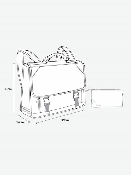 Cartable garçon personnalisable kaki 6 - vertbaudet enfant 