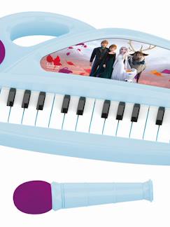 -Piano électronique la reine des neiges avec effets lumineux et microphone