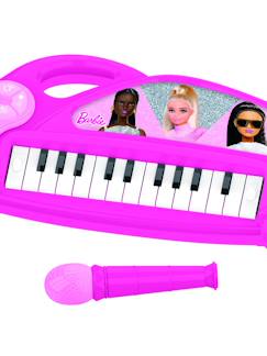 -Piano électronique barbie avec effets lumineux et microphone