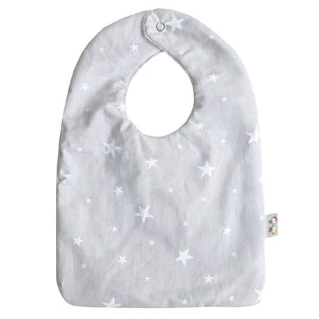Bavoir en coton et bambou stella Gris 1 - vertbaudet enfant 