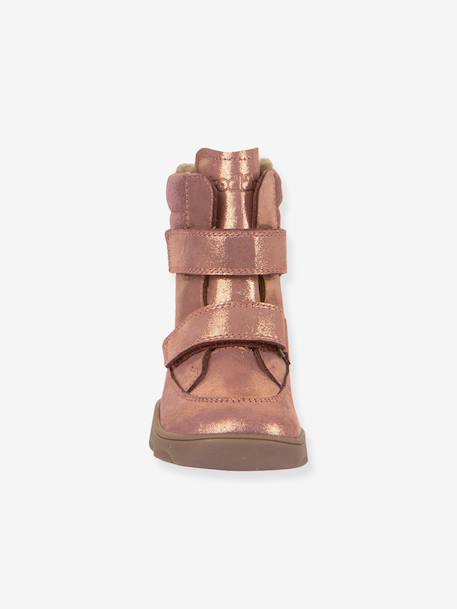 Bottes pieds nus pour enfants ZERU TEX WINTER BAREFOOT Froddo bleu foncé+bleu pétrole+rose doré 19 - vertbaudet enfant 