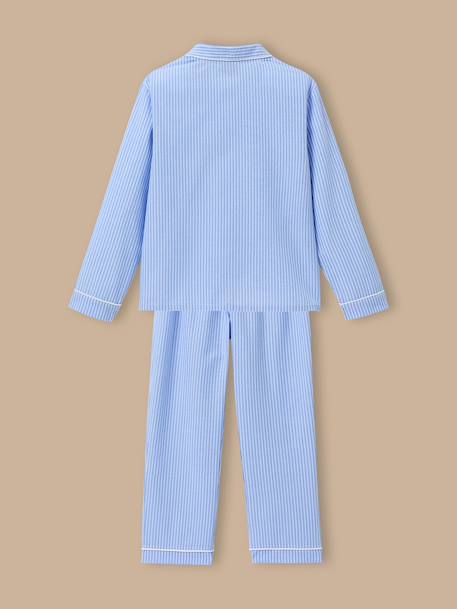 Pyjama grand-père rayé garçon Rayure bleu/ecru 3 - vertbaudet enfant 