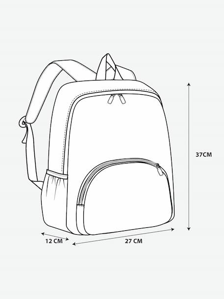 Sac à dos personnalisable en polyester lilas poudré 8 - vertbaudet enfant 
