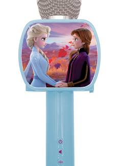 -Micro karaoké sans fil reine des neiges avec enceinte bluetooth