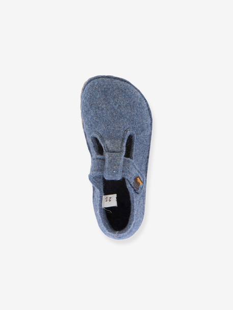 Chaussons pieds nus enfants FLEXY WOOLY BAREFOOT Froddo bleu jean+bleu nuit+gris chiné+rose chiné 2 - vertbaudet enfant 