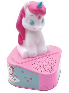 -Enceinte bluetooth avec figurine lumineuse licorne