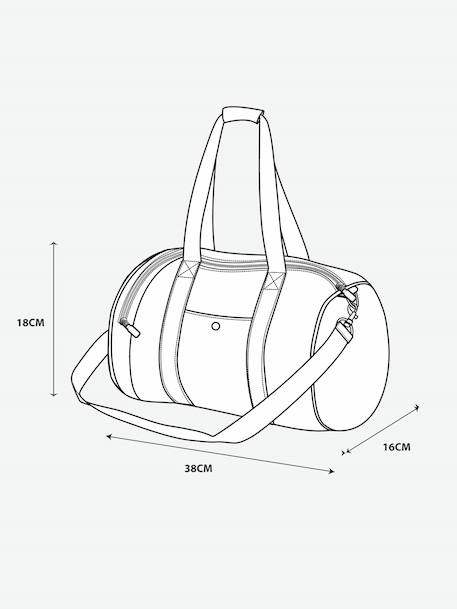Sac de sport personnalisable polyester rose dragée 6 - vertbaudet enfant 