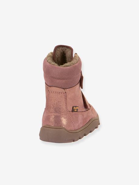 Bottes pieds nus pour enfants ZERU TEX WINTER BAREFOOT Froddo bleu foncé+bleu pétrole+rose doré 16 - vertbaudet enfant 