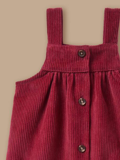 Robe tablier en velours bébé Cerise 2 - vertbaudet enfant 