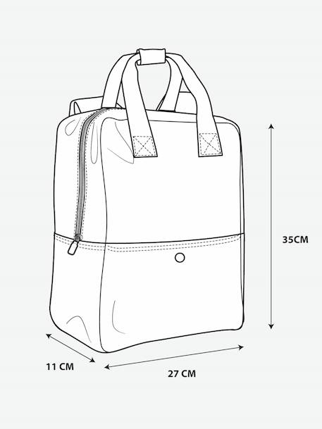 Sac à dos personnalisable polyester Iris bleu foncé 8 - vertbaudet enfant 
