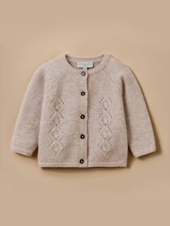 -Cardigan en laine mérinos bébé