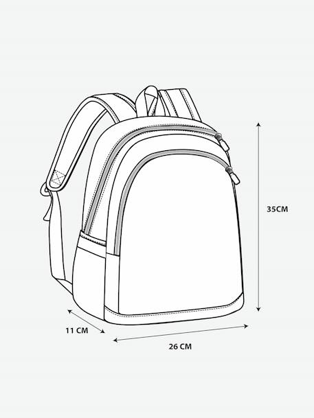 Sac à dos garçon en polyester bleu foncé 6 - vertbaudet enfant 