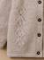 Cardigan en laine mérinos bébé Ecru chine+Framboise 2 - vertbaudet enfant 