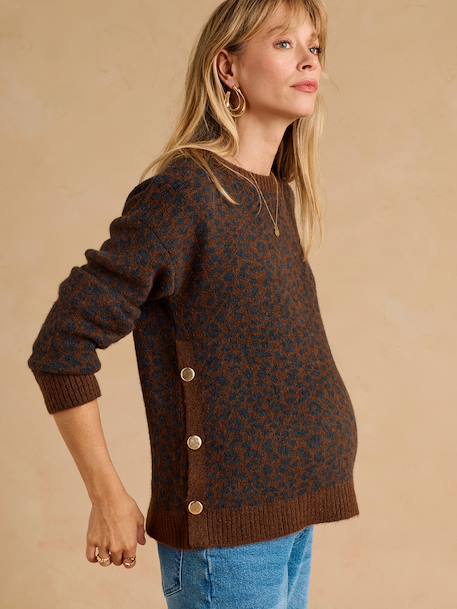Pull de grossesse et allaitement chocolat 5 - vertbaudet enfant 