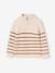 Pull garçon camionneur rayé manches longues écru+marine 1 - vertbaudet enfant 