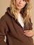 Sweat zippé en sherpa évolutif avec protège bébé écru+noir+taupe 18 - vertbaudet enfant 