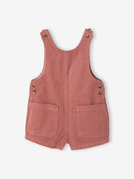 Ensemble bébé fille sweat et salopette vieux rose 3 - vertbaudet enfant 