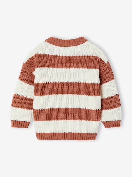 Pull bébé garçon manches longues marine+terracotta 5 - vertbaudet enfant 
