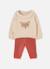 Ensemble bébé fille brodé cerf Blanc 1 - vertbaudet enfant 