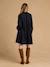 Robe de grossesse et allaitement en gaze de coton noir+terracotta 3 - vertbaudet enfant 