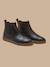Boots bout fleuri fille en cuir Encre 5 - vertbaudet enfant 