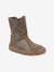 Bottes pieds nus enfants BAREFOOT TEX SUEDE Froddo beige imprimé+bordeaux+bronze+gris+noir+or 1 - vertbaudet enfant 