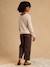 Jean léopard cropped de grossesse bandeau chocolat 3 - vertbaudet enfant 