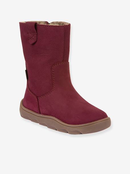 Bottes pieds nus pour filles BAREFOOT ZERU TEX Froddo blush+bordeaux+fuchsia 8 - vertbaudet enfant 