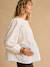 Blouse de grossesse et allaitement brodée crème 4 - vertbaudet enfant 
