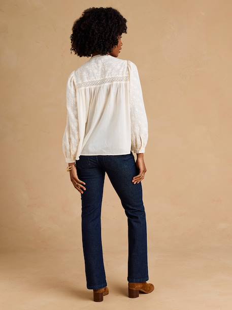 Jean flare de grossesse bleu foncé 4 - vertbaudet enfant 