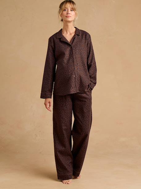 Pyjama de grossesse chocolat 1 - vertbaudet enfant 