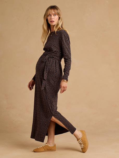 Robe longue de grossesse chocolat 5 - vertbaudet enfant 