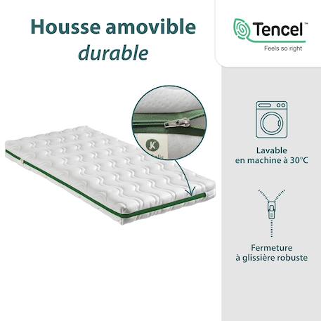 Matelas bébé aloe r Blanc 4 - vertbaudet enfant 