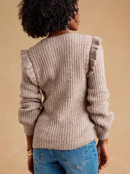 Pull grossesse et allaitement taupe 3 - vertbaudet enfant 