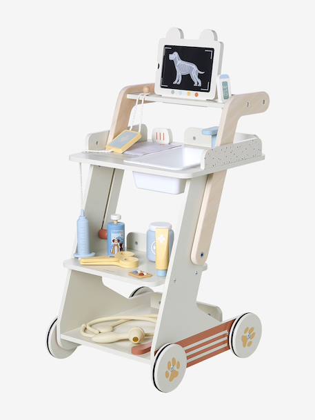 Chariot vétérinaire en bois FSC® écru 3 - vertbaudet enfant 