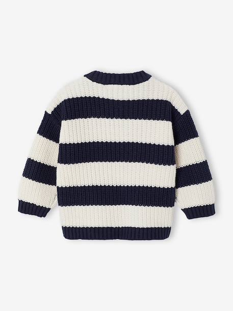 Pull bébé garçon manches longues marine+terracotta 2 - vertbaudet enfant 
