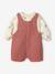 Ensemble bébé fille sweat et salopette vieux rose 4 - vertbaudet enfant 