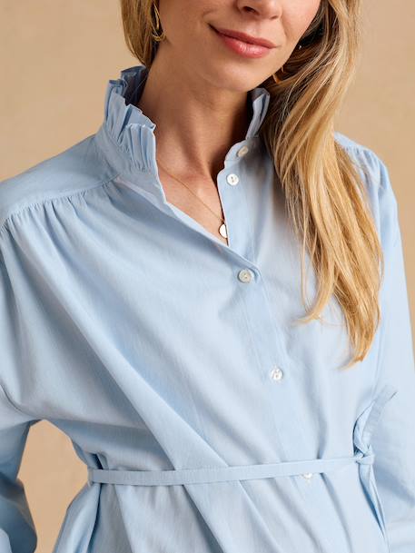 Chemise de grossesse et allaitement bleu ciel 3 - vertbaudet enfant 