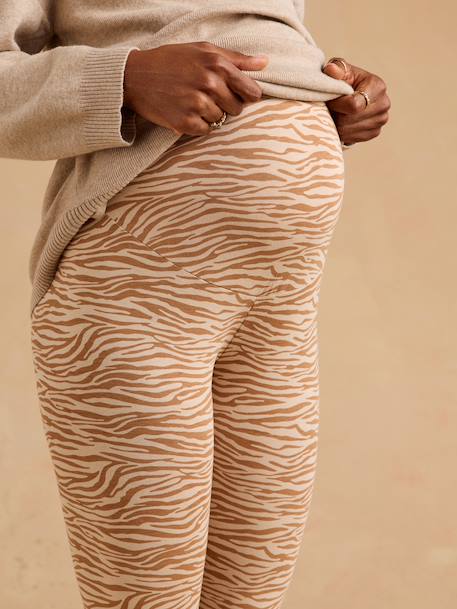 Ensemble cache coeur grossesse beige chiné 6 - vertbaudet enfant 