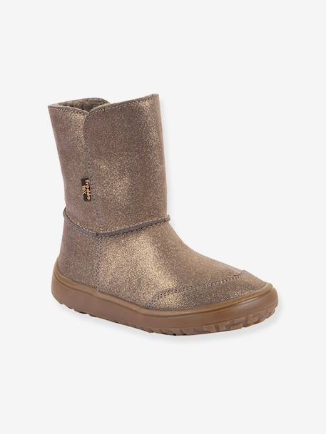 Bottes pieds nus enfants BAREFOOT TEX SUEDE Froddo beige imprimé+bordeaux+bronze+gris+noir+or 13 - vertbaudet enfant 