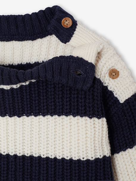 Pull bébé garçon manches longues marine+terracotta 3 - vertbaudet enfant 